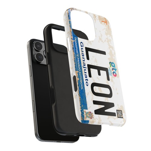 Funda de teléfono resistente con matrícula de León Guanajuato México | Diseño de inspiración vintage - Imagen 7 de 65