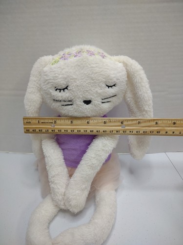 Bunny Rabbit Plush Ballerina Tutu Stuffed Animal Soft Toy Purple Pink White - Picture 15 of 18