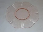 1930s MacBeth Evans Pink Depression Glass American Sweetheart Cake Plate Platter