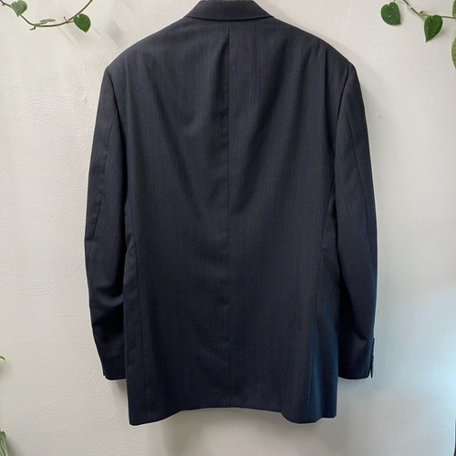 CHRISTIAN DIOR Vtg 44L Gray Blue 2-Button Sport Coat Jacket - Picture 2 of 10