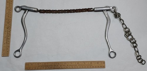CHAIN NOSE HACKAMORE HORSE BIT - list# 110252 - Picture 2 of 8
