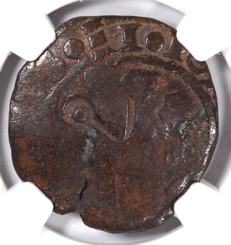 NGC G Det. (1578-1655) Dominican Republic Santo Domingo Anchor C/S 4 Maravedis - Picture 2 of 3