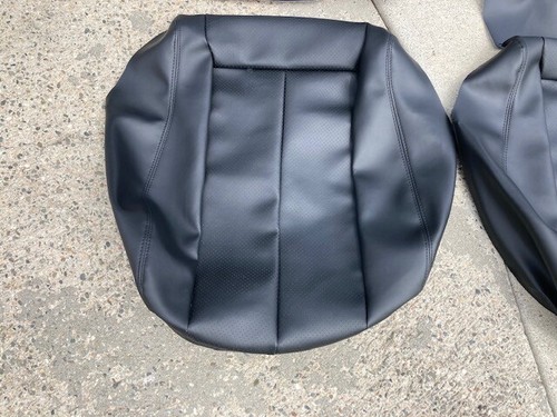 MERCEDES CLK430 W208 CLK320 CLK350 SEAT KIT BLACK GERMAN VINYL BEAUTIFUL NEW - Picture 5 of 8