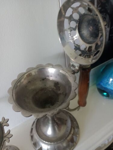 Vintage Metal Middle Eastern Incense Holder & Rosewater Sprinkler - Picture 3 of 4