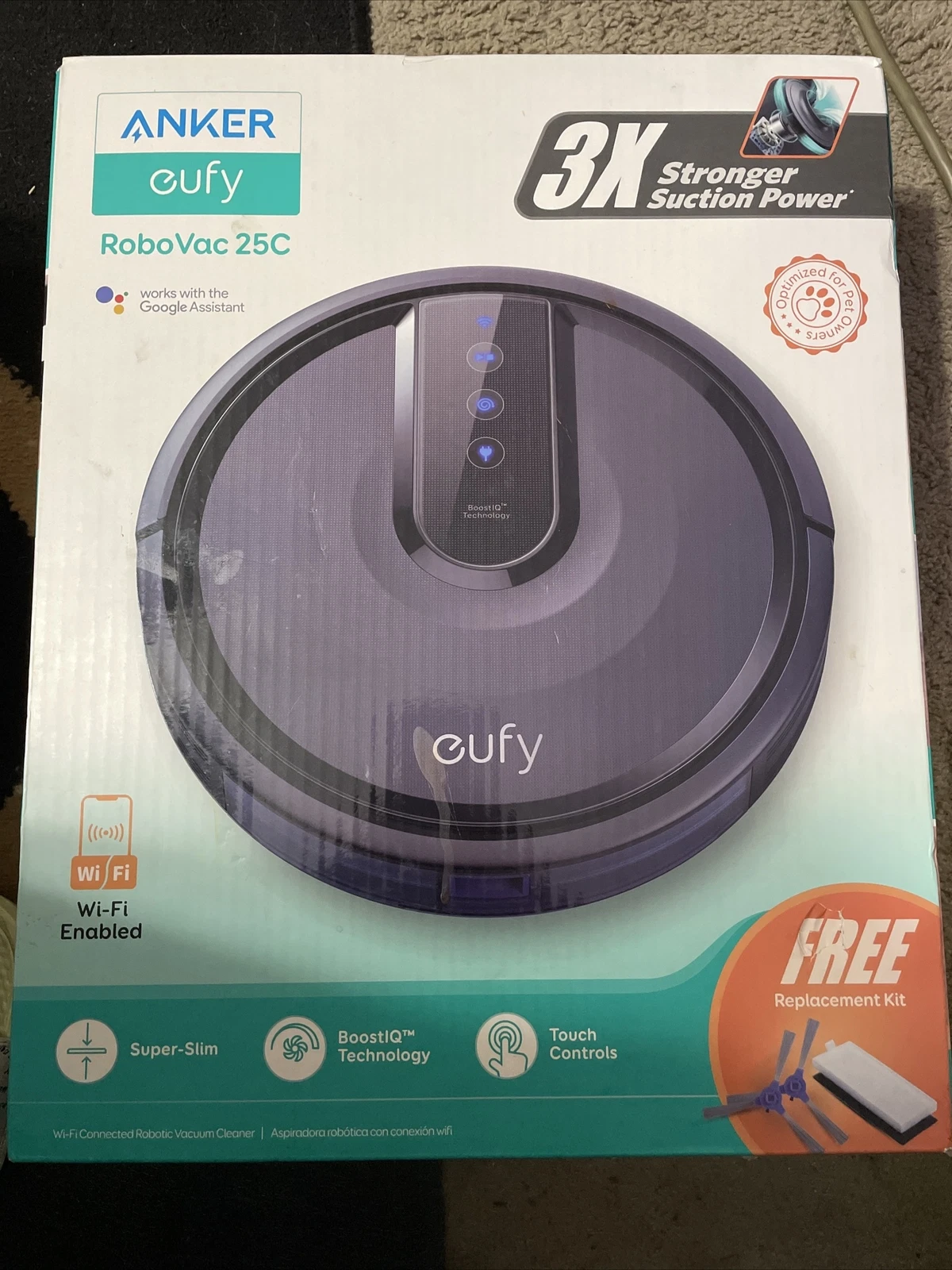 eufy RoboVac 25C New Open Box . As Is Please Read.
