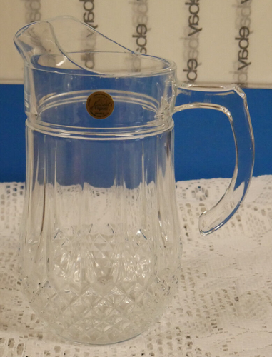 NEU CRISTAL D'ARQUES LONGCHAMP 24 % FRANZÖSISCHER BLEIKRISTALL 48 Unzen KRUG BESCHREIBUNG LESEN. - Bild 1 von 6