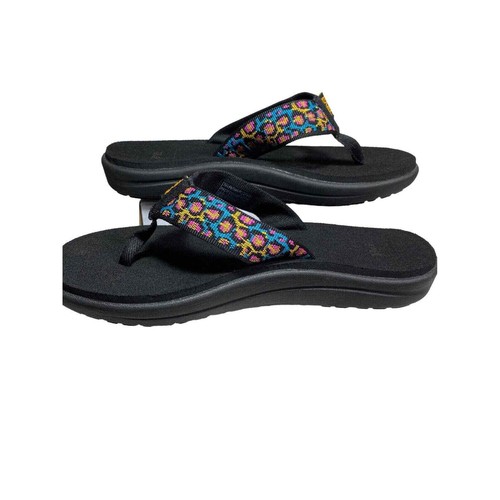 Teva Girls Voya Flip Flops Size Girls 4 1106843Y Multicolor Beach Sandals - Picture 4 of 7
