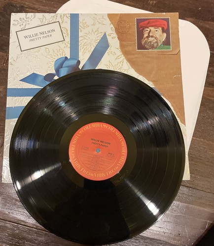 WILLIE NELSON Pretty Paper LP 1979 Columbia Vinyl Record Christmas - Picture 10 of 10