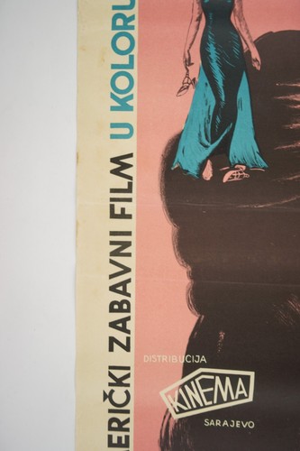 THE BAREFOOT CONTESSA 20x28 Original vRARE exYU movie poster 1954 BOGART GARDNER - Picture 11 of 17