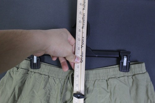 American Eagle Shorts Women Large Light Green High Rise Mini Ruffle Stretch - Picture 8 of 20