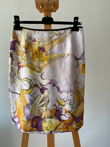 PRADA SS2008 James Jean Fairy print silk skit size