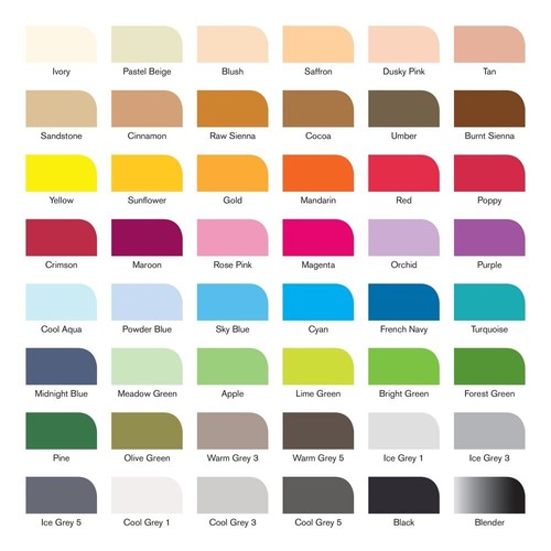 Winsor & Newton Promarker Stift Stifte Grafik Zeichnen Kunst Handwerk Doppelspitze 31 Sets - Bild 62 von 65
