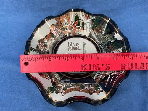 Vintage Kings Island International Street Glass Collector Plate 7” Candy Dish - Picture 14 of 15