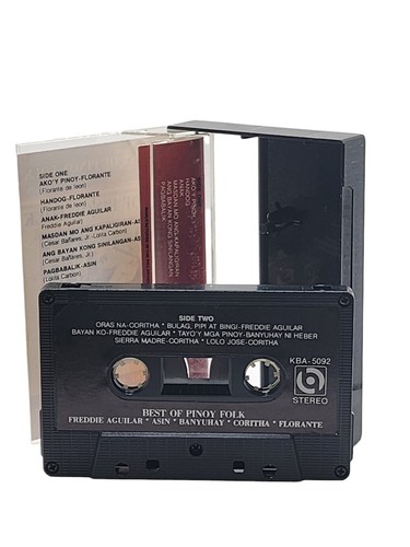 Freddie Aguilar Asin Pinoy Folk Music Cassette 90s Anak Bayan Ko RARE PH - Foto 5 di 5