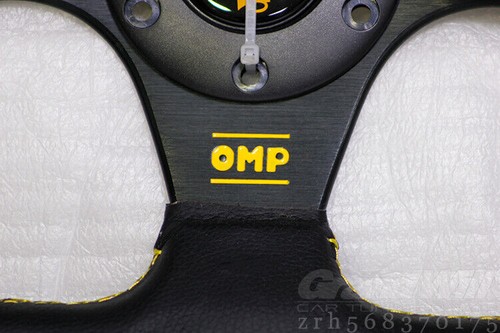 Volante plano de carreras para juegos OMP 325 mm 13"" de cuero en forma de D apto para buje OMP - Imagen 7 de 22