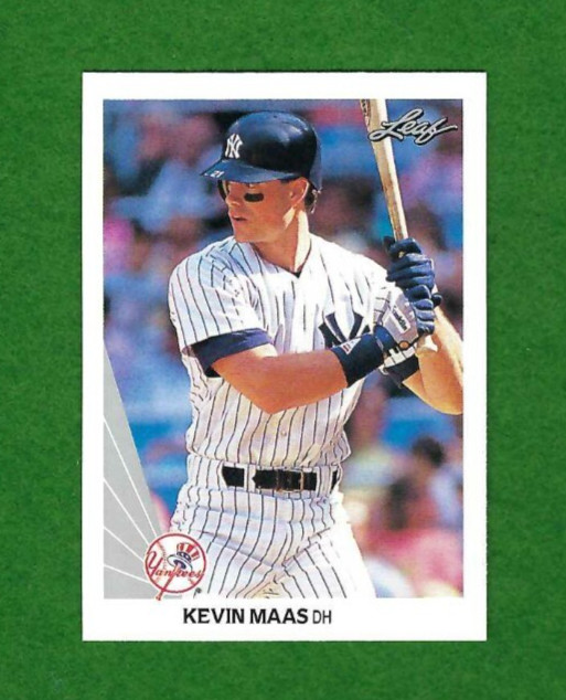 1990 Leaf Kevin Maas New York Yankees RC #446