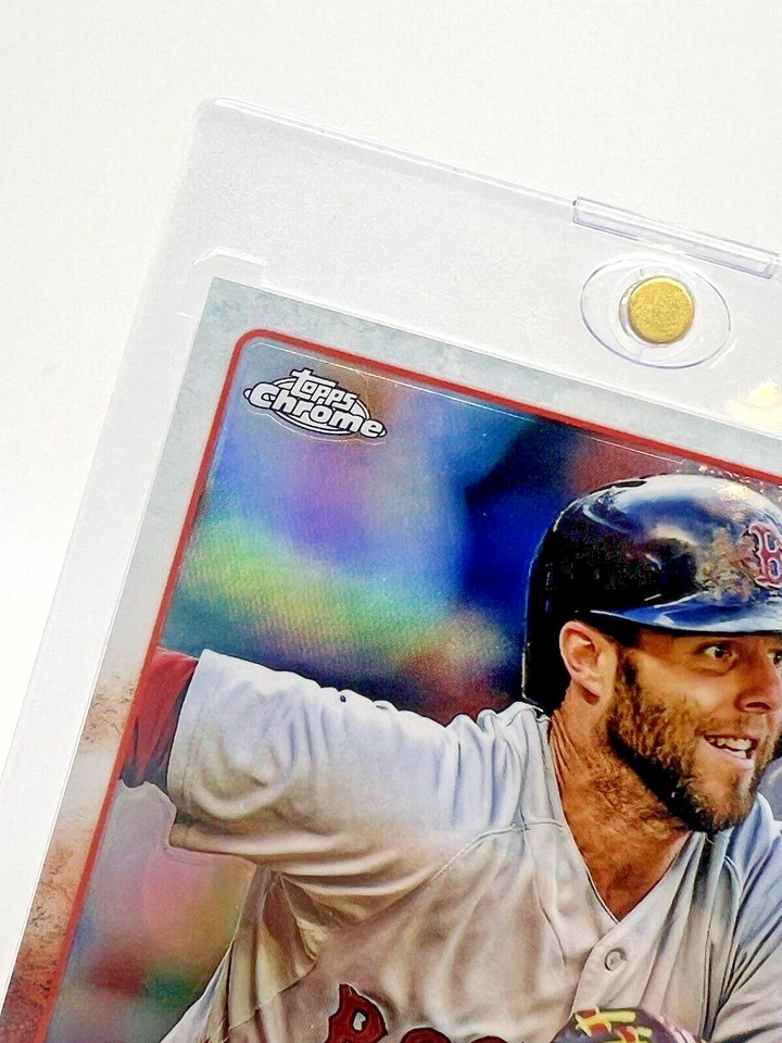 Dustin Pedroia 2015 Topps Chrome Refractor #172 Boston Red Sox HOF - Image 3 of 4