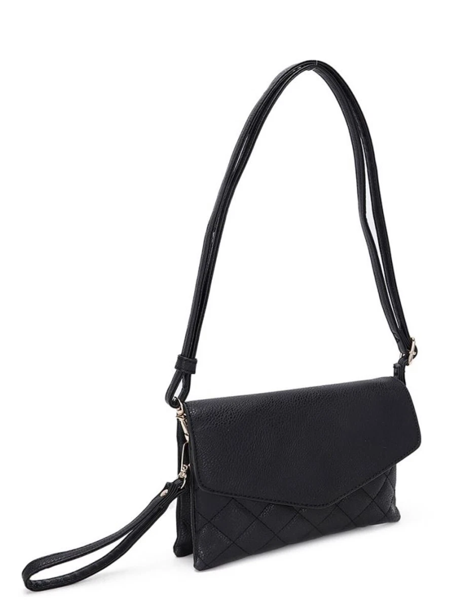 casual black crossbody bag