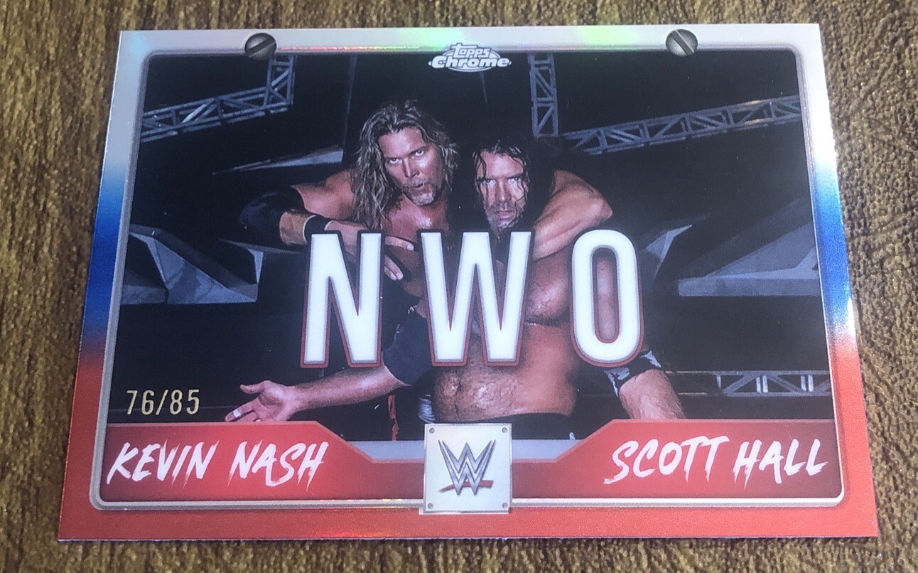 2025 WWE Topps Chrome NWO Kevin Nash & Scott Hall Red & Blue 76/85