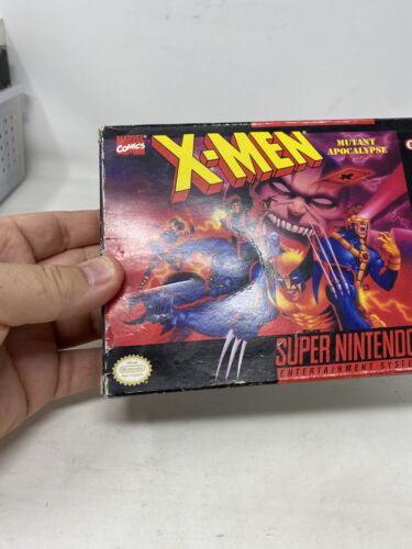 CIB X-Men Mutant Apocalypse 1994 Super Nintendo SNES - Tested - W/ Reg Card - Picture 2 of 24