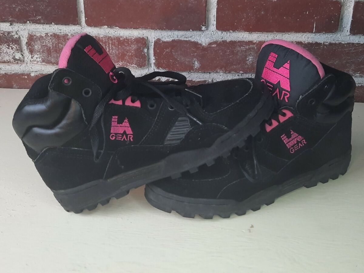 VTG Women's L.A. Gear 90's Streetwear Pink Black Shoes VTG Women's L.A. Gear 90's Streetwear Pink Black Shoes