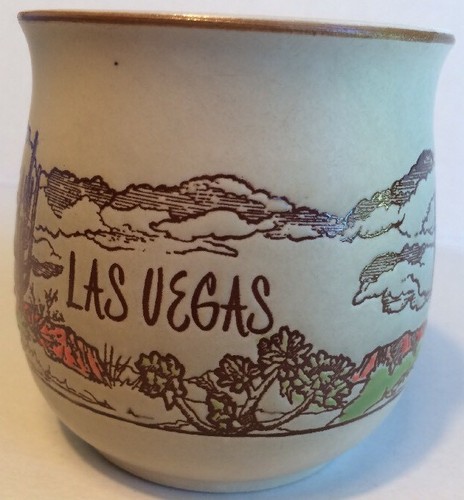 Retro Las Vegas Kaffee Tee Becher Tasse bemalt Desert Saguaro Fass Kaktus - Bild 12 von 12