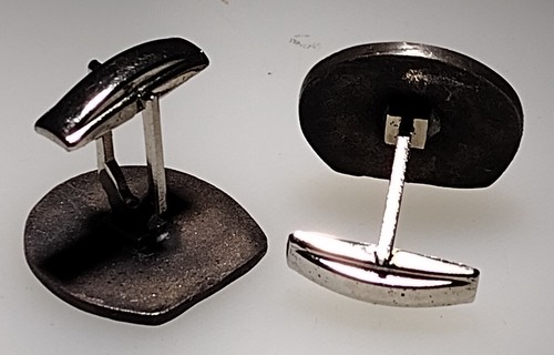 Vintage Silver Metal Alloy RCI Logo International Racing Commissioners Cufflinks - Picture 3 of 4