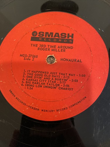 33 rpm vinyl roger miller - Picture 5 of 5