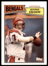 1987 Topps Boomer Esiason K Football Cards #185