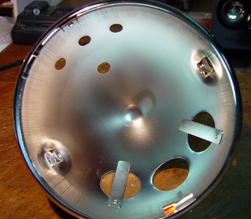 1973-78 Triumph T140 Bonneville, Tiger 750, T150V, 7" Headlamp Shell & Rim, NEW - Bild 5 von 5