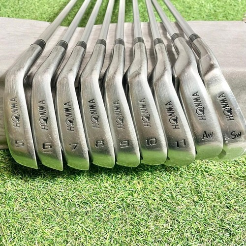 Left Hand Honma Golf Clubs Irons Be ZEAL 525 Lefty Iron S - Flex 5-11 Aw Sw 9pcs - Picture 19 of 24