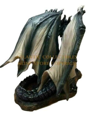 Ebros Dark Dragon (schwarz) Sammlerstück Schlange Figur Skulptur Statue 7,25" H - Bild 3 von 6