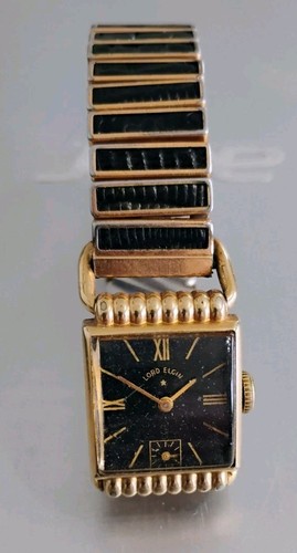 Lord Elgin Vintage 14K Gold Filled Wristwatch 21 Jewels 1947