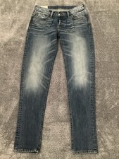 Abercrombie Fitch Classic Taper Med. Wash Button Fly Jeans Mens W30 L32 Preppy