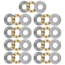 F6-14M Thrust Ball Bearing 6x14x5mm Brass with Washers 9pcs