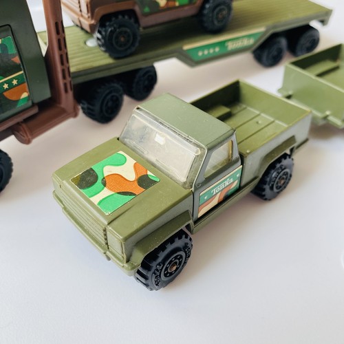 Vintage 80er Tonka Tough Ones Set 1041 RDT Versorgungszug Militär Tonka LKW - Bild 4 von 9