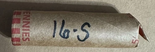 1916-S  Lincoln Cent - Good Dates - Average Circulated - Roll (50 coins)