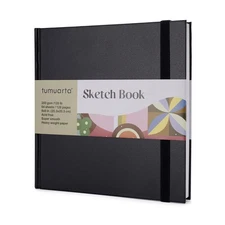 Marker Paper Pad Sketchbook, Square 8x8, 64 Sheets/128 Pages, 120 LB, 200 GSM...