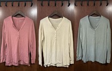 Abercrombie Soft A F Cozy Relaxed Over Sized Sleep Lounge Pajama Top Lot Set S