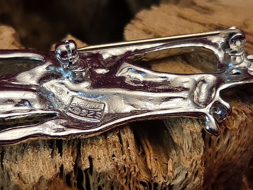 Spilla spilla giraffa Jezlaine argento sterling 925 vintage - Foto 5 di 9