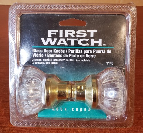 ERSTE UHR, BELWITH PRODUKTE. GLASTÜRKLINKEN-SET. NEU IN VERPACKUNG. 1140.VINTAGE - Bild 1 von 2