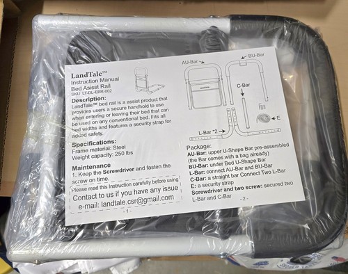 New Land Tale Bed Assist Rails Adjustable with Bag, Safety Bed Handle. - Picture 8 of 9