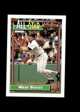 Wade Boggs 1992 Topps Baseball Card #399 Boston Red Sox
