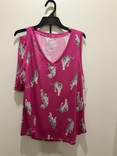 JOYSPUN 2-Piece Women  s XL 16-18 Shorty PJ Set Tank Top  Shorts Pajamas Pink