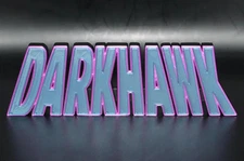 Darkhawk 3D printed Logo Sign Wall Desk Shelf Art