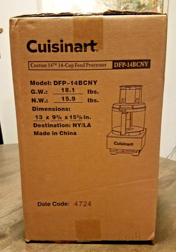 Cuisinart Food Processor 14-Cup Stainless Steel DFP-14BCNY  NEW Sealed in Box - Picture 6 of 6