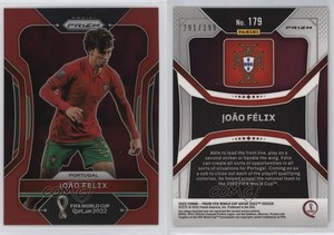 2022 Panini Prizm World Cup Qatar Red Prizm /399 Joao Felix #179