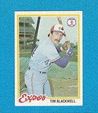 1978 TOPPS BASEBALL SET BREAK 449 TIM BLACKWELL EXPOS NM/MT