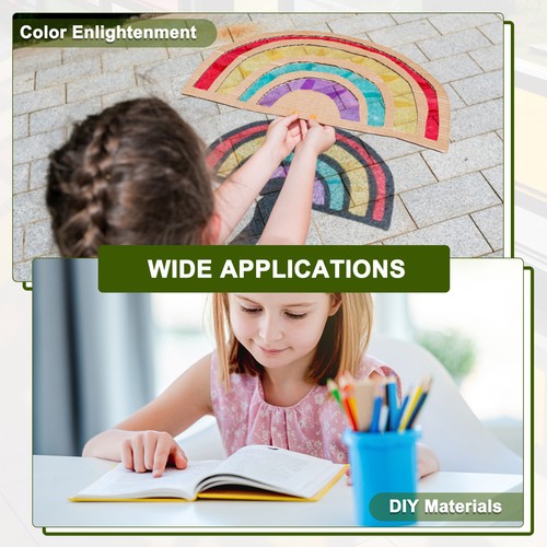 7 Pcs Color Correction Gel Light Filter 11.7 x 8.3", 7 Color - Foto 5 di 6