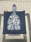 Handmade Up Cycled Denim Pot Holders 8” Crazy Chicken